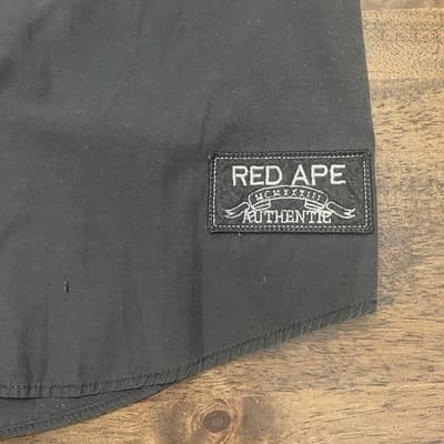 Red Ape Authentic Mens Button Down Shirt MCMXXXIII(1933)Military Biker style 3XL - Thumbnail 3
