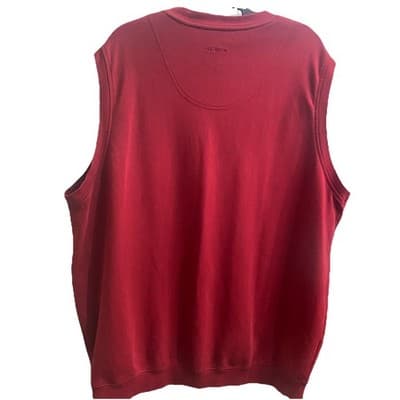 Bolle Golf Sweater Vest Mens Large Red V Neck 100Pima Cotton Knit Sleeveless XL - Thumbnail 2