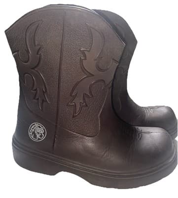 Roper Kids Western Cowboy Cowgirl Rubber Rain Boots - Thumbnail 3