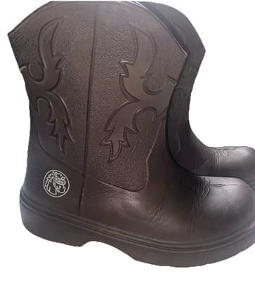 Roper Kids Western Cowboy Cowgirl Rubber Rain Boots - Thumbnail 2