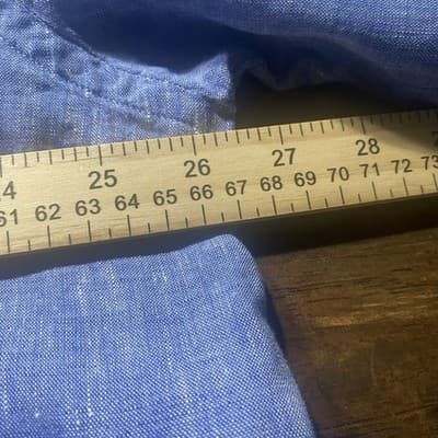 Blue Positano Mens Linen Short Sleeve Shirt 4XL Made In Italy - Thumbnail 2