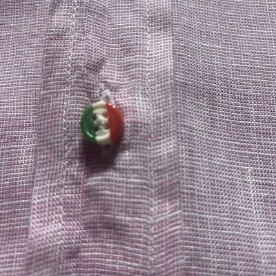 Blue Positano Mens Linen Short Sleeve Shirt 4XL Made In Italy Pit 2 Pit 26” Pink - Thumbnail 5