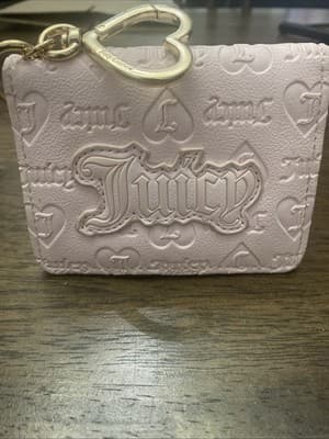 Juicy Couture State Of My Heart Card Case Key Fob Wallet - Sandstone - Thumbnail 12