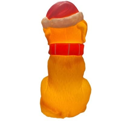 Holiday Christmas golden retriever 11" light up blow mold Indoor Use - Thumbnail 3
