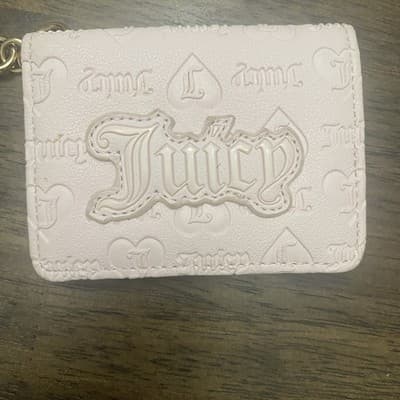 Juicy Couture State Of My Heart Card Case Key Fob Wallet - Sandstone - Thumbnail 2