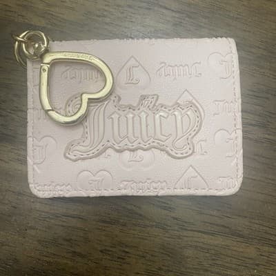 Juicy Couture State Of My Heart Card Case Key Fob Wallet - Sandstone - Thumbnail 3