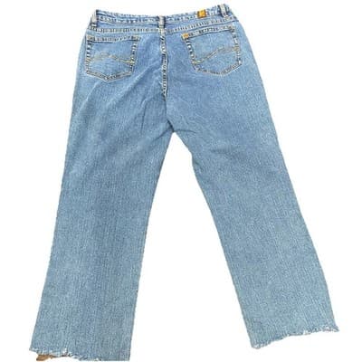 Aura Women’s Bootcut Jeans Size 14 Medium Wash Stretch Denim Classic Fit - Thumbnail 2