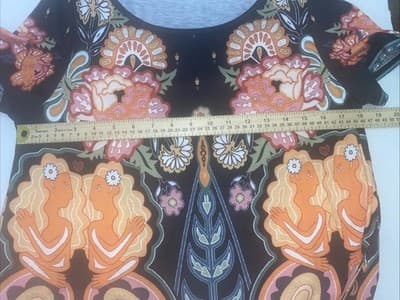 Boho Hippie Bohemian Artsy Cruisewear Vacation Side Pockets Floral Dress - Thumbnail 5