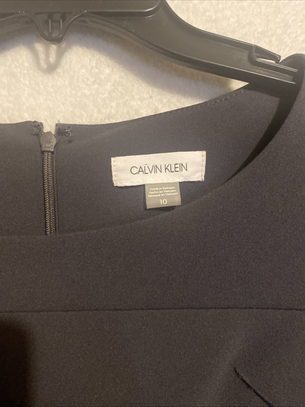 Calvin Klein Office Siren Work Business Gray Dress Classic Slimming - Thumbnail 4