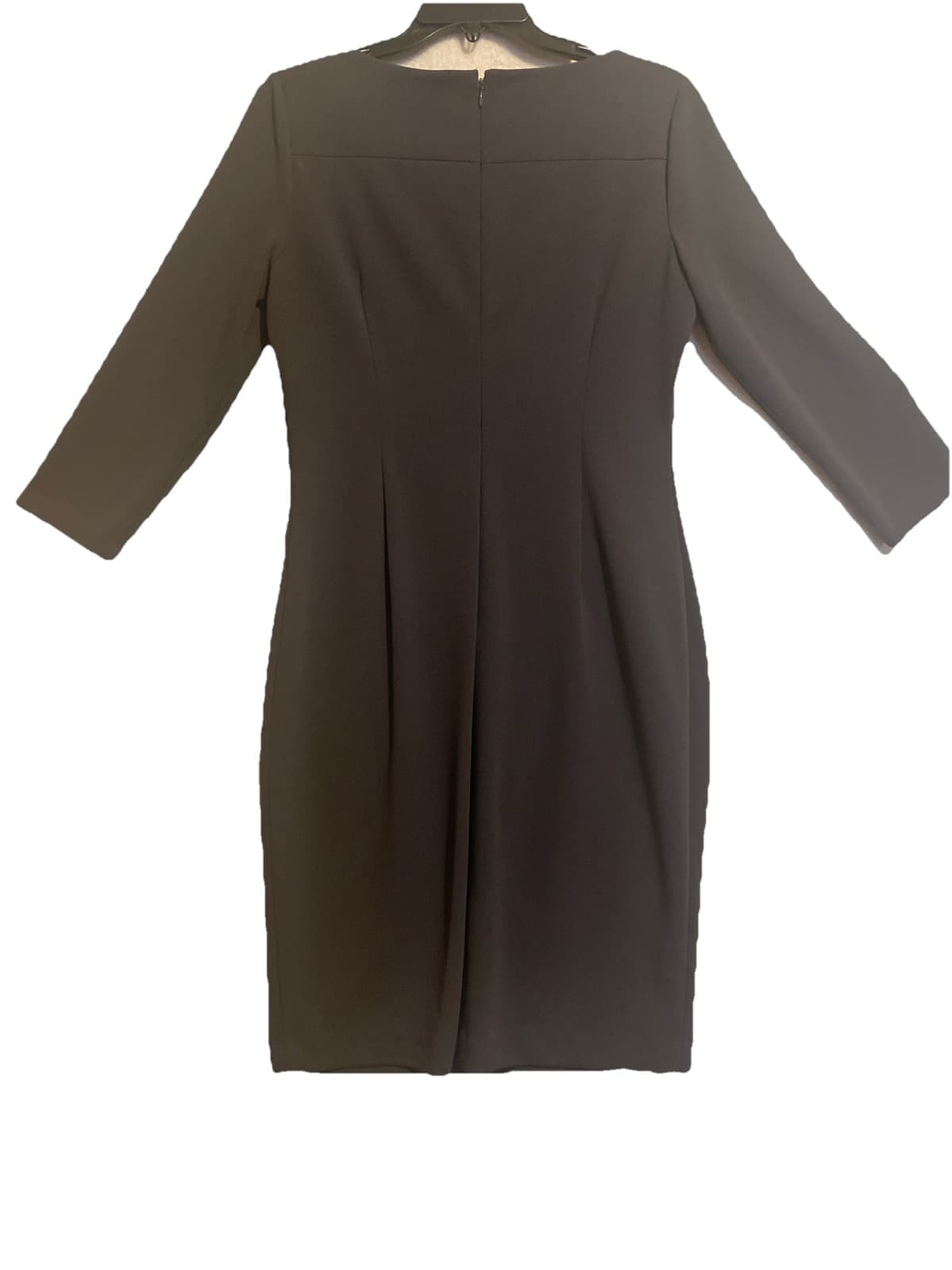 Calvin Klein Office Siren Work Business Gray Dress Classic Slimming - Thumbnail 2