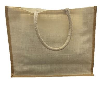 India Hicks London Harbour Island Jute Tote Bag 17X13X7 - Thumbnail 3