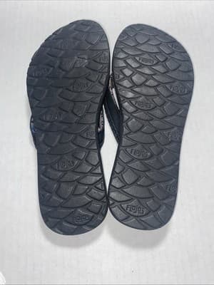 Women's Flojos Size 7 Black Memory Foam Comfort Sandals Flip Flops - Thumbnail 6