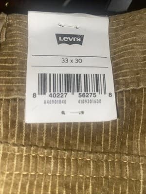 ~NWT Mens Tan Levi’s Corduroy Pants Size 33x30 Classic Prep Preppy - Thumbnail 5
