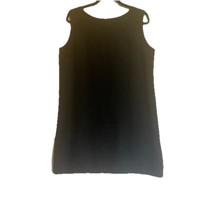 100% Linen Little Black Dress Minamillistic Lagenlook Classic - Thumbnail 2