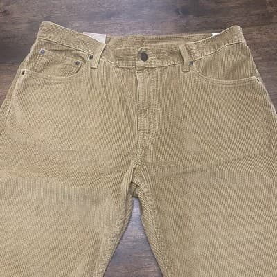 ~NWT Mens Tan Levi’s Corduroy Pants Size 33x30 Classic Prep Preppy - Thumbnail 2