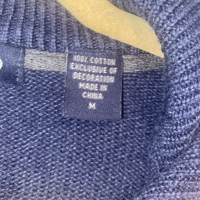 Izod Coastal Prep Preppy Old Money Retro 100% Cotton Sweater Szmed - Thumbnail 4