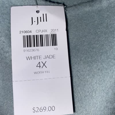 J.Jill Wool Blend Coat White Jade Classic Luxury Sz 4XL New - Thumbnail 4