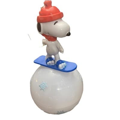Snoopy Snow Boarding Christmas Ornament Festive Holiday5.5” Tall - Thumbnail 2
