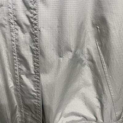 Patagonia Womenspl Khaki Hooded Rain Coat Lightweight windbreaker Outdoor Size S - Thumbnail 5