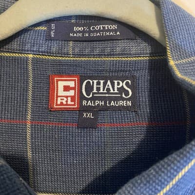 Chaps Ralph Lauren Shirt Mens XXL Size Long Sleeve Button Down Lot of 2 - Thumbnail 4