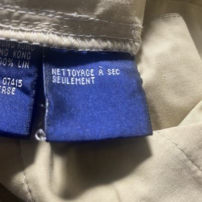 Nautica Shorts Mens Size 38 Beige 100% Linen Pleated Bermuda Cabin Short - Thumbnail 5