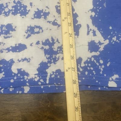 Nirvana Blue Tie Dye T Shirt Sz XL Smiley Face Distressed Grunge Rock - Thumbnail 6