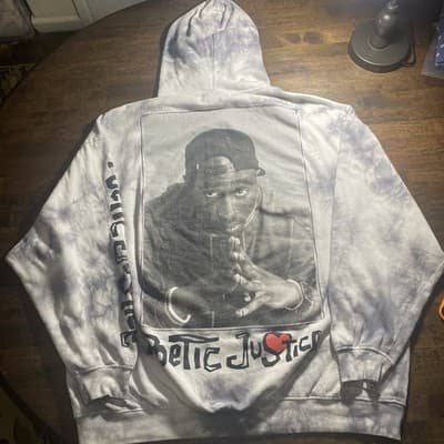 Chemistry Brand Poetic Justice Tupac Pullover Hoodie Size 3XL - Thumbnail 4