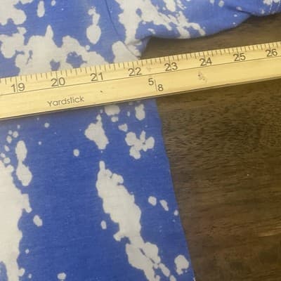 Nirvana Blue Tie Dye T Shirt Sz XL Smiley Face Distressed Grunge Rock - Thumbnail 5