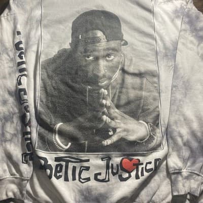 Chemistry Brand Poetic Justice Tupac Pullover Hoodie Size 3XL - Thumbnail 6