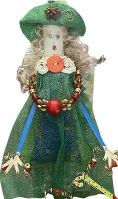 Sassy Woman Collectible Christmas Ornament Naughty Nice - Thumbnail 3
