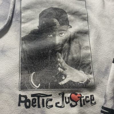 Chemistry Brand Poetic Justice Tupac Pullover Hoodie Size 3XL - Thumbnail 7