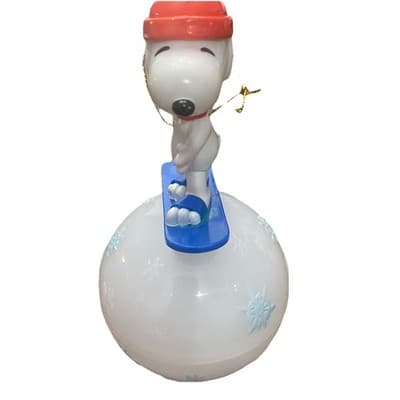 Snoopy Snow Boarding Christmas Ornament Festive Holiday5.5” Tall - Thumbnail 3