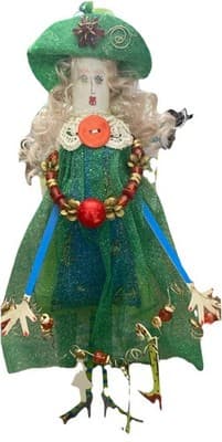 Sassy Woman Collectible Christmas Ornament Naughty Nice - Thumbnail 2