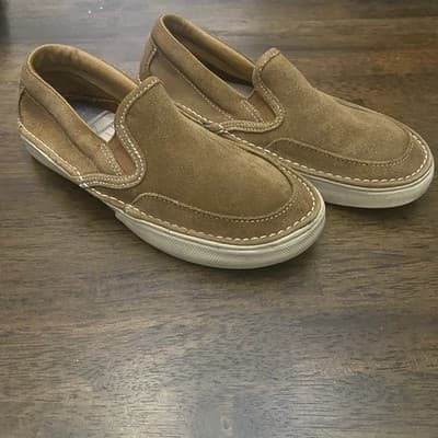 Sperry Leather Boys Largo Slip On Shoes Size 4m Back To School - Thumbnail 2