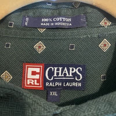 Chaps Ralph Lauren Shirt Mens XXL Size Long Sleeve Button Down Lot of 2 - Thumbnail 13