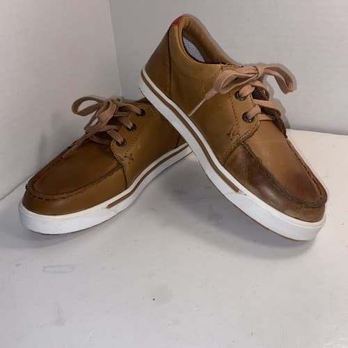Twisted X® Kid's Cowboy Casual Burnished Toe & Heel Leather Lopers Back To Schoo - Thumbnail 2