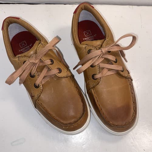 Twisted X® Kid's Cowboy Casual Burnished Toe & Heel Leather Lopers Back To Schoo - Thumbnail 10