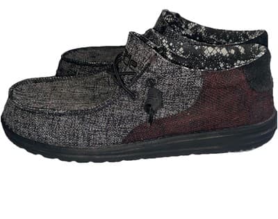 Hey Dude 2 Tone Mens Sz 10 Slip On Shoes Wally Stitch Casual Comfort - Thumbnail 4
