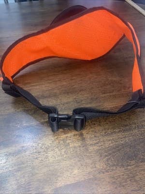 Nike Fanny Pack Double Flask Pocket Running Belt Hold Water bottle Black Orange - Thumbnail 3