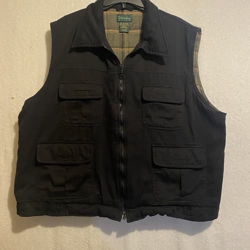 VTG Barn Chore Utility Vest Fishing Hunting 4 Pocket Cotton 2 XL