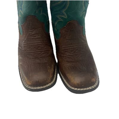 Rank 45 Leather Kids Boots Cowboy Cowgirl Western Ranchwear - Thumbnail 6