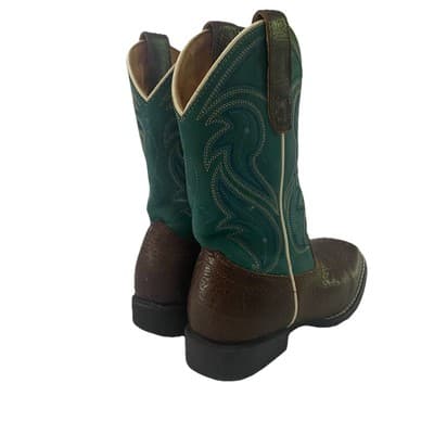 Rank 45 Leather Kids Boots Cowboy Cowgirl Western Ranchwear - Thumbnail 3