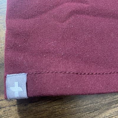 FIGS Technical Collection Women's Burgundy Casma Three-Pocket Scrub Top - Medium - Thumbnail 5