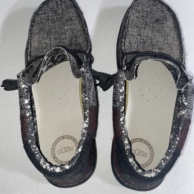 Hey Dude 2 Tone Mens Sz 10 Slip On Shoes Wally Stitch Casual Comfort - Thumbnail 6