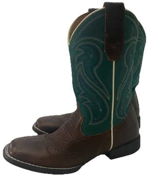 Rank 45 Leather Kids Boots Cowboy Cowgirl Western Ranchwear - Thumbnail 5