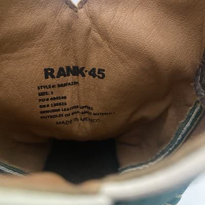 Rank 45 Leather Kids Boots Cowboy Cowgirl Western Ranchwear - Thumbnail 9
