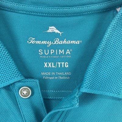 Tommy Bahama Cotton Supima Polo Men Size XXL Golf Vacation Cruisewear Leisure - Thumbnail 5