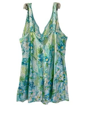 Sophia By Delicates Blue Floral Night Gown 3XL - Thumbnail 2