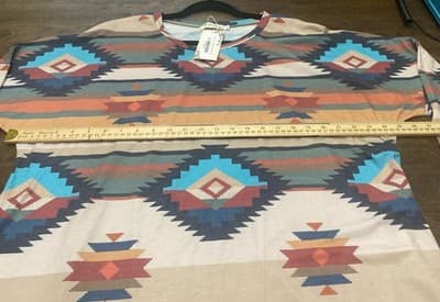 SouthernStitch 2x Long Sleeve Santa Fe Western Style NWT w Turquoise Puffer Vest - Thumbnail 9