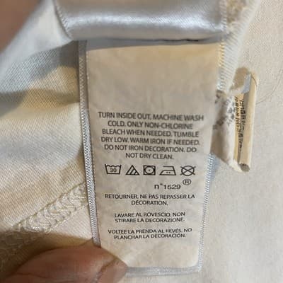 Vintage Large White Polo Ralph Lauren Pony T Shirt Kids Sz 10-12 - Thumbnail 8